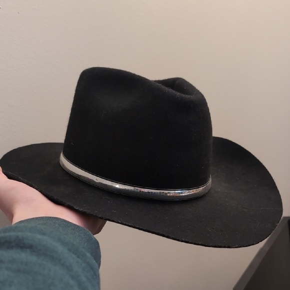 Western Express Other - Black Cowboy Hat with Silver Band